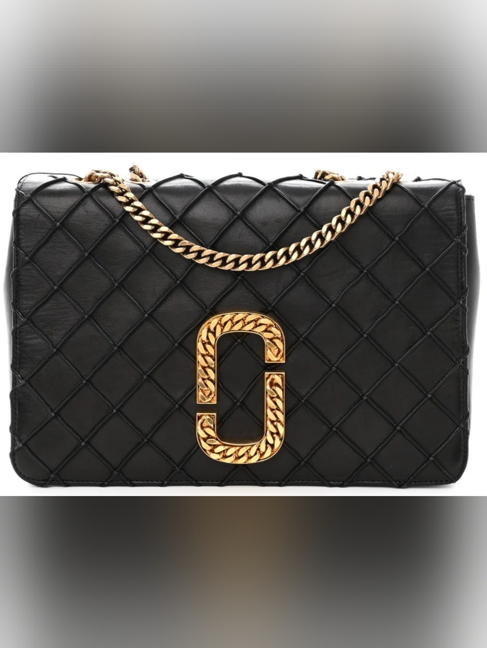 MARC JACOBS St. Marc Trouble Shoulder Bag In Lambskin Leather